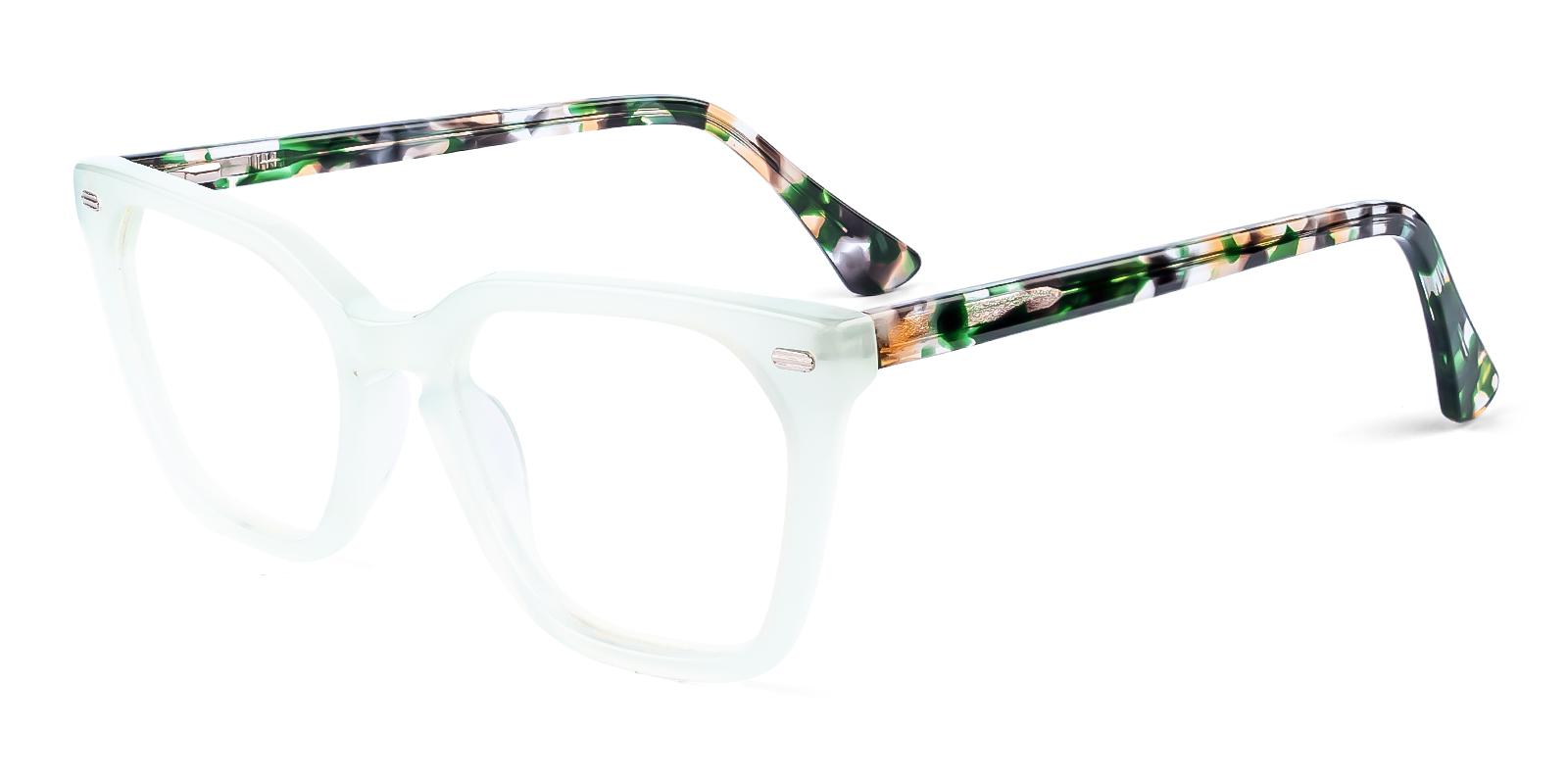Philine Green Acetate Eyeglasses , SpringHinges , UniversalBridgeFit Frames from ABBE Glasses