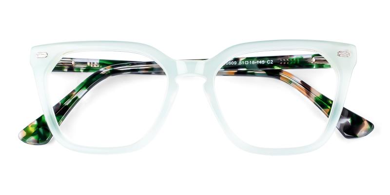 Philine Green  Frames from ABBE Glasses