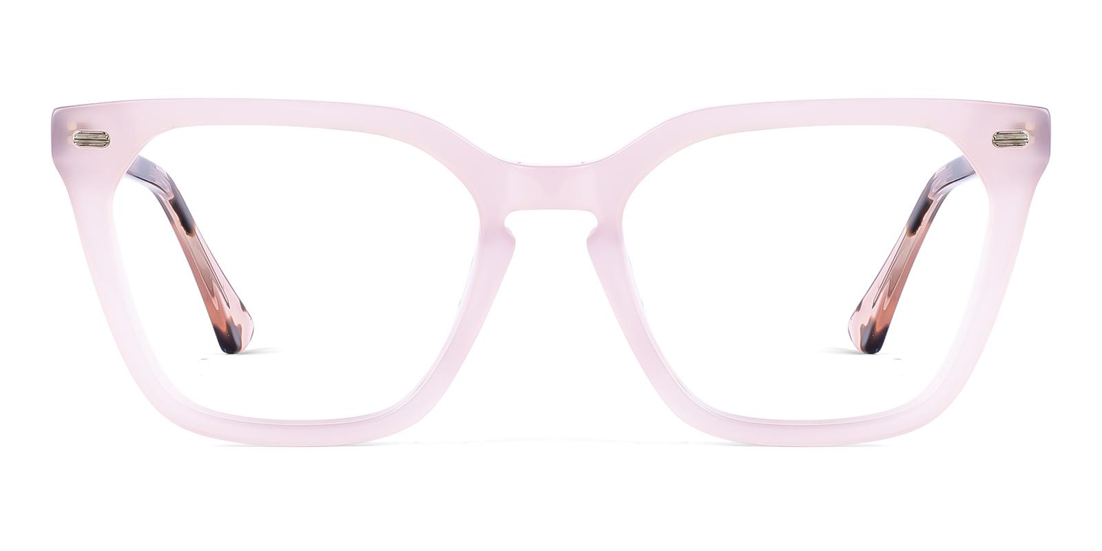 Philine Pink Acetate Eyeglasses , SpringHinges , UniversalBridgeFit Frames from ABBE Glasses