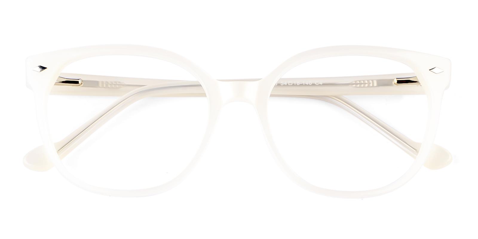 Landel Cream Acetate Eyeglasses , SpringHinges , UniversalBridgeFit Frames from ABBE Glasses