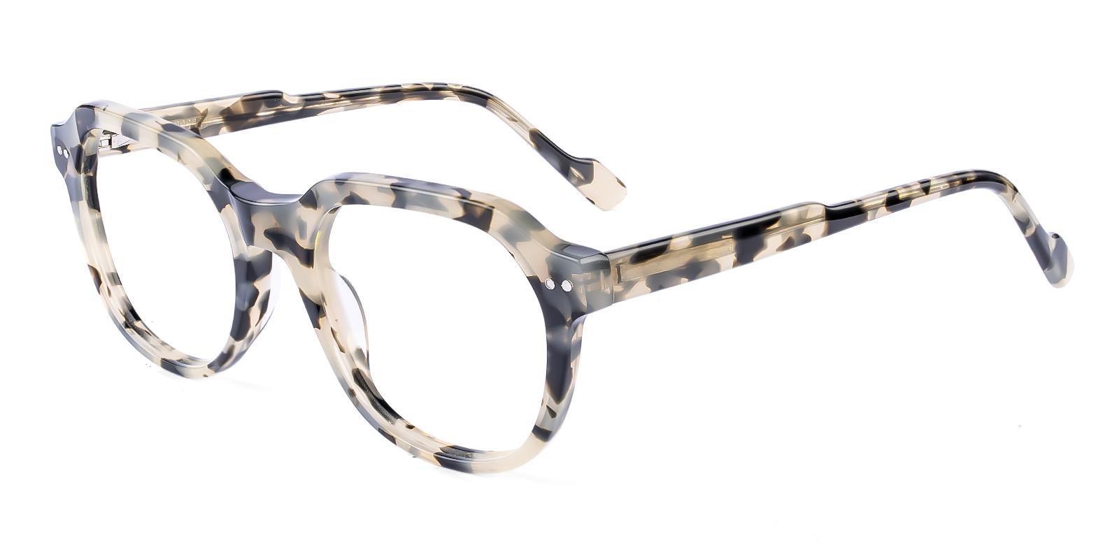 Sarcoress Ivory-tortoise Acetate Eyeglasses , SpringHinges , UniversalBridgeFit Frames from ABBE Glasses