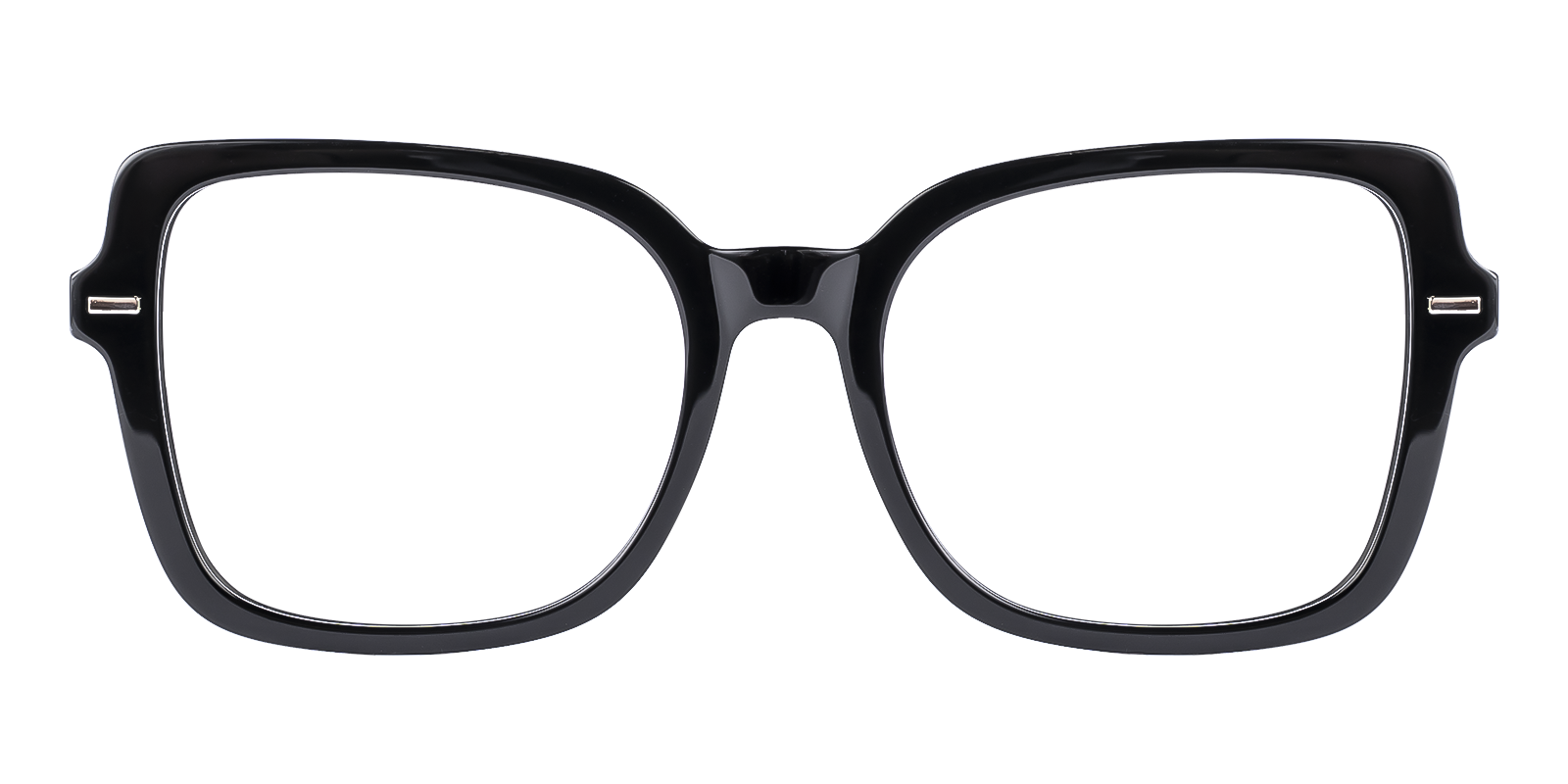 Homkin Black Square Eyeglasses Frame Abbe Glasses