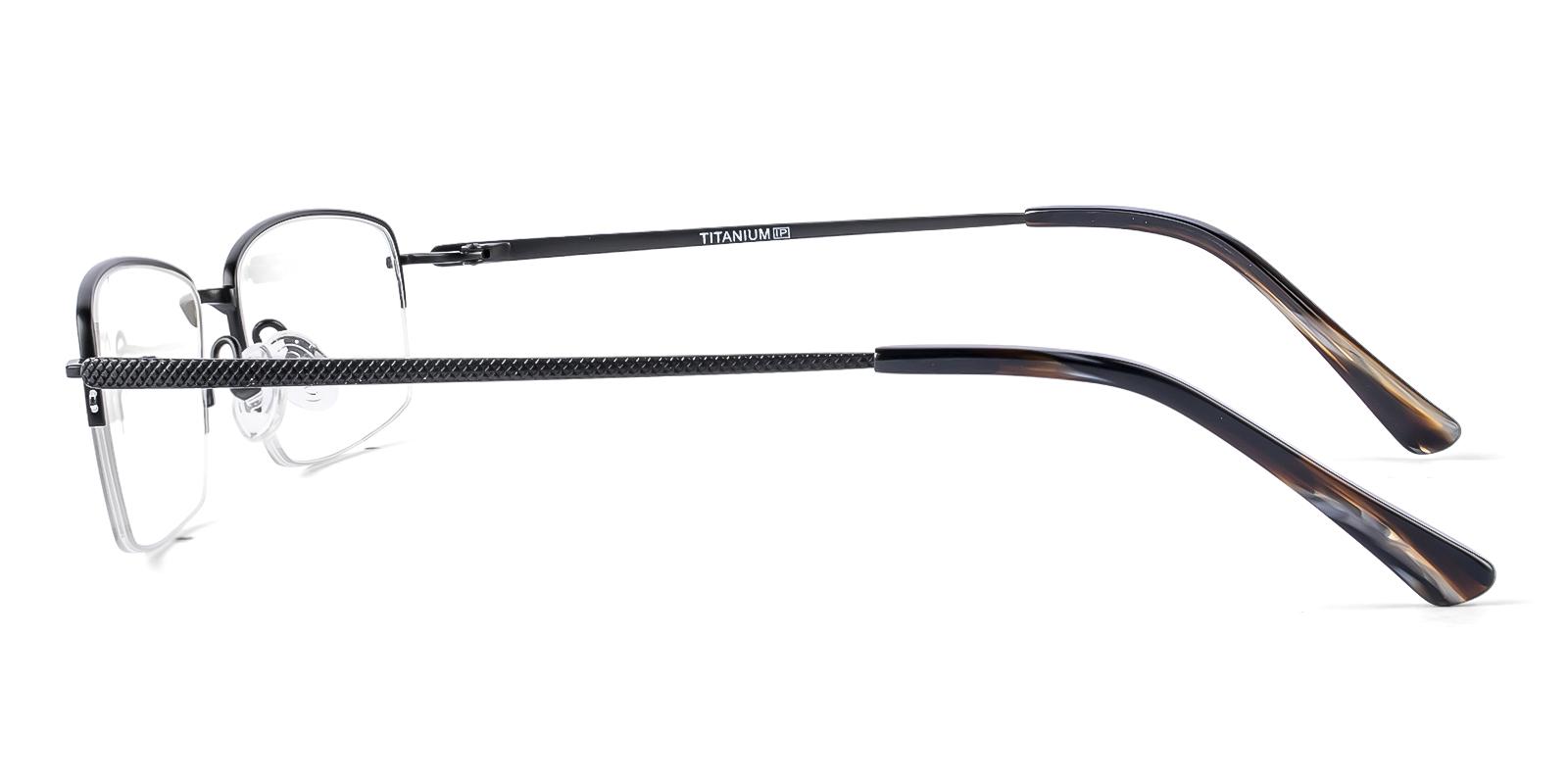 Bateur Black Titanium Eyeglasses , NosePads Frames from ABBE Glasses