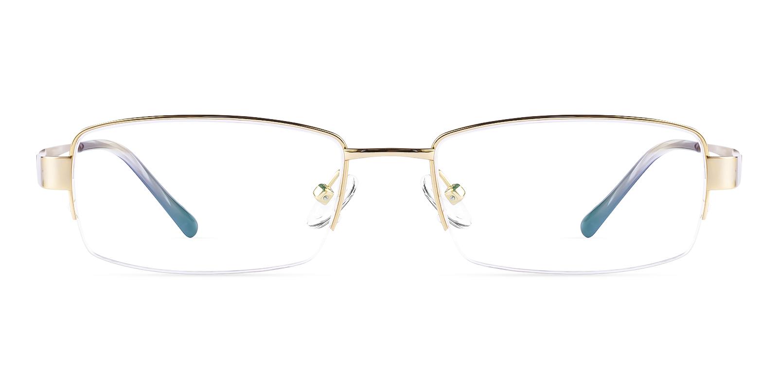 Battar Gold Titanium Eyeglasses , NosePads Frames from ABBE Glasses