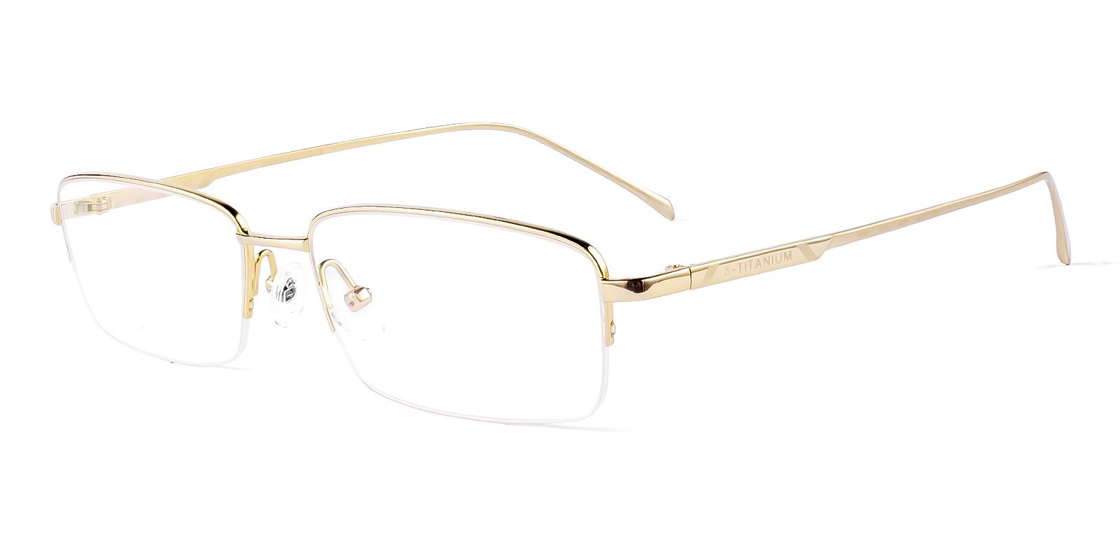 Mammoar Gold Titanium Eyeglasses , NosePads Frames from ABBE Glasses