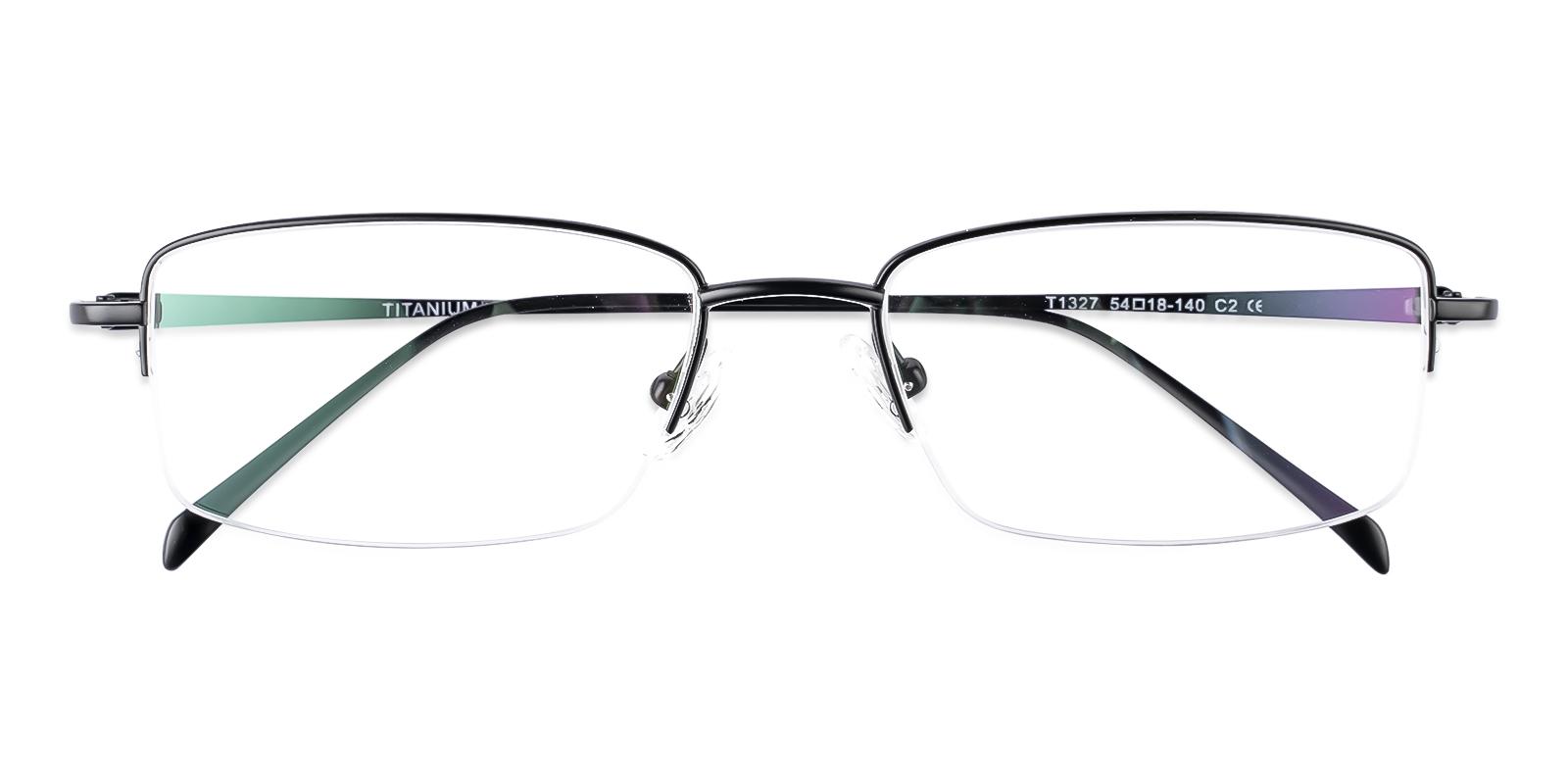 Pinia Black Titanium Eyeglasses , NosePads Frames from ABBE Glasses