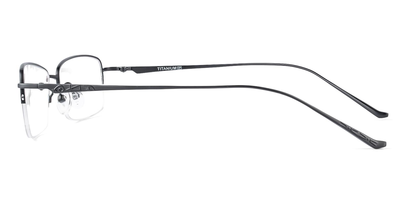 Yesior Black Titanium Eyeglasses , NosePads Frames from ABBE Glasses