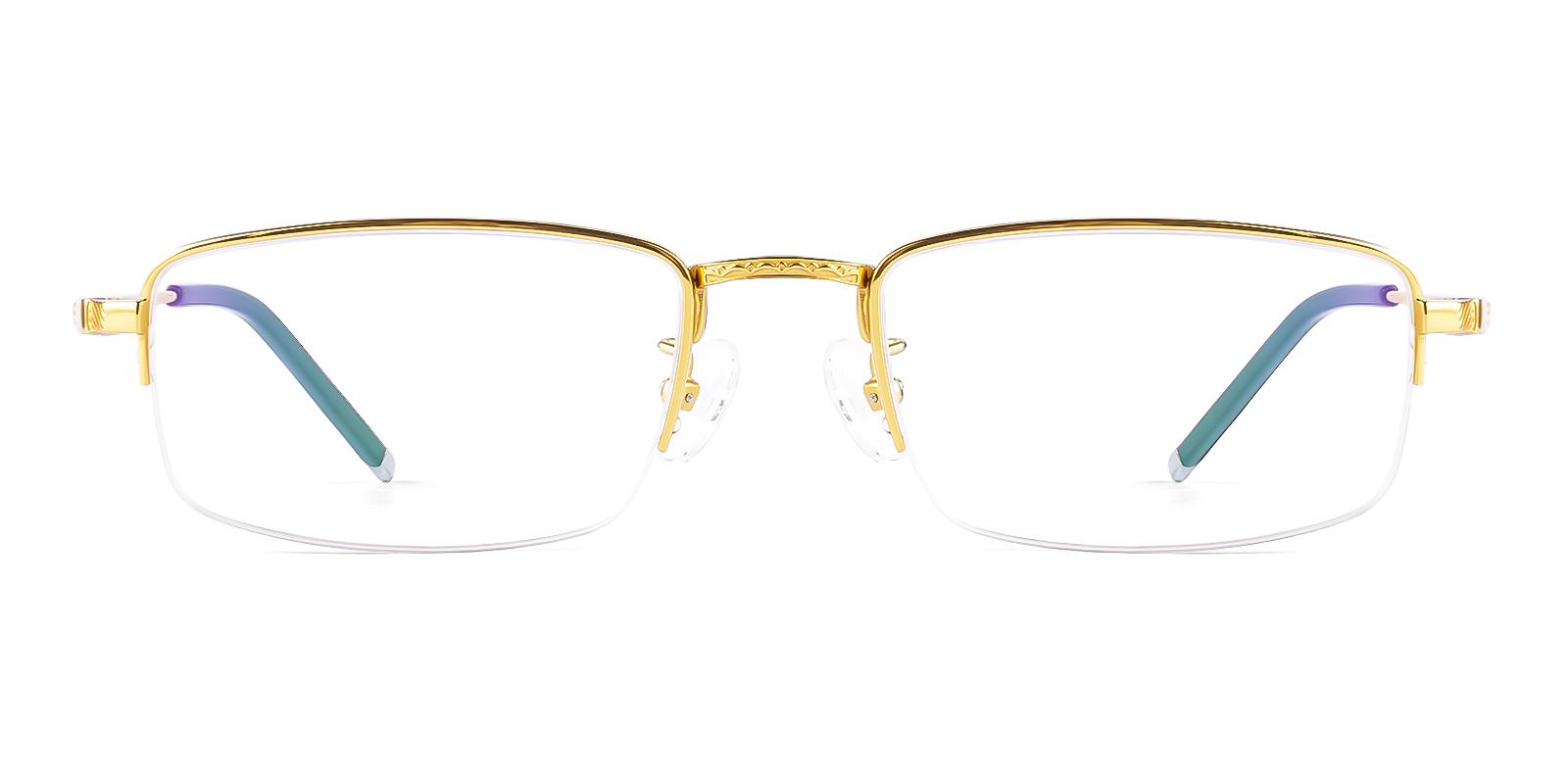 Alternier Gold Titanium Eyeglasses , NosePads Frames from ABBE Glasses