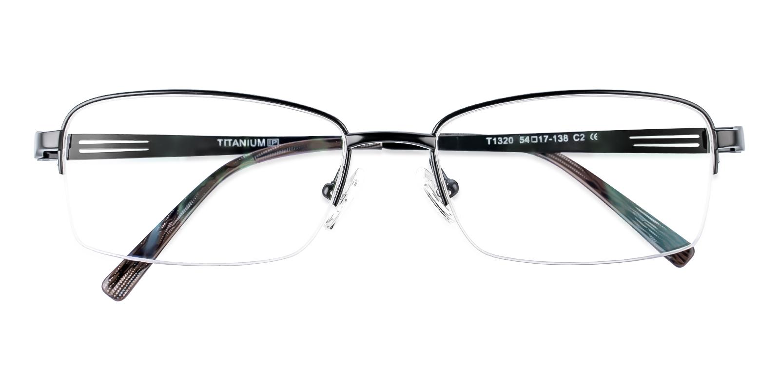 Quiteard Black Titanium Eyeglasses , NosePads Frames from ABBE Glasses