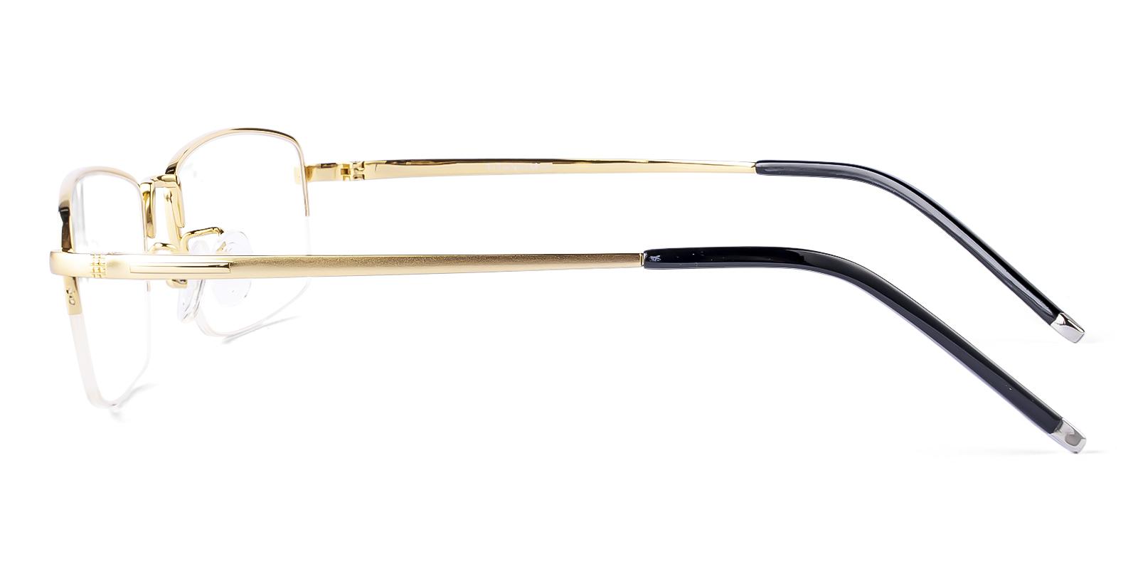 Gregics Gold Titanium Eyeglasses , NosePads Frames from ABBE Glasses