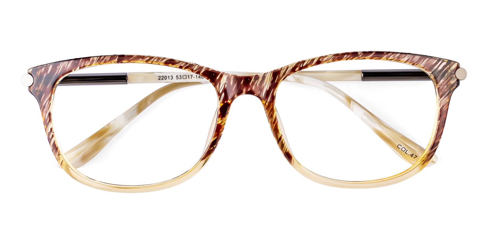 Amphible Striped Acetate Eyeglasses , SpringHinges , UniversalBridgeFit Frames from ABBE Glasses