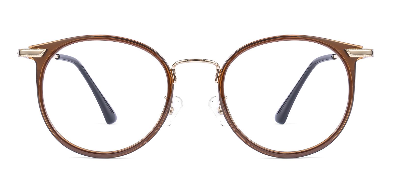 Verace Brown Metal , TR Eyeglasses , NosePads Frames from ABBE Glasses
