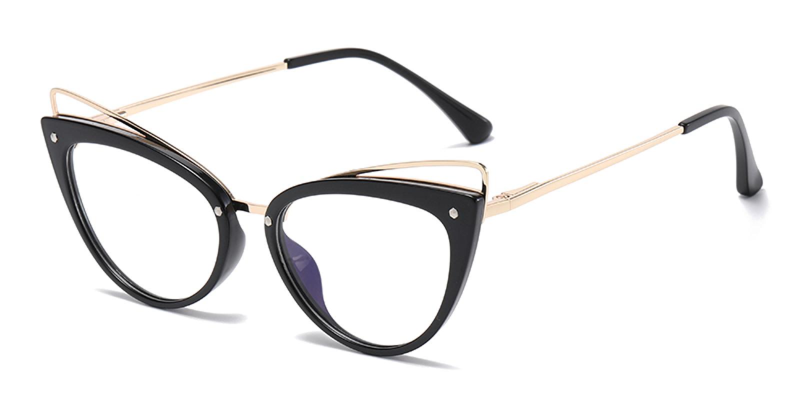 Thahster Black TR Eyeglasses , SpringHinges , UniversalBridgeFit Frames from ABBE Glasses