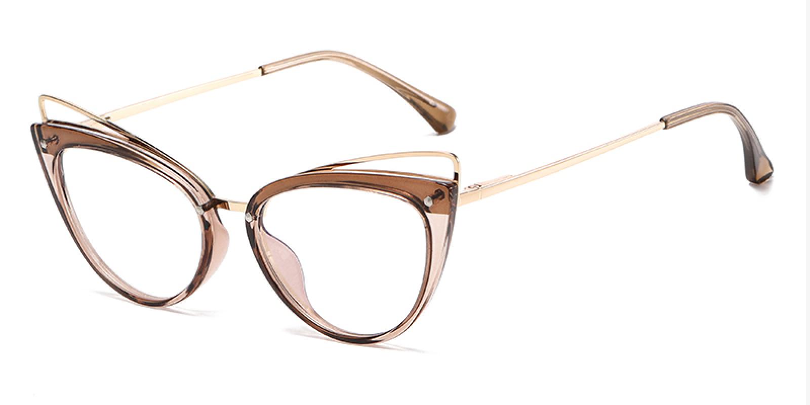 Thahster Brown TR Eyeglasses , SpringHinges , UniversalBridgeFit Frames from ABBE Glasses