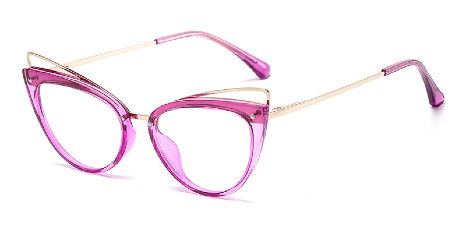 Thahster Purple TR Eyeglasses , SpringHinges , UniversalBridgeFit Frames from ABBE Glasses