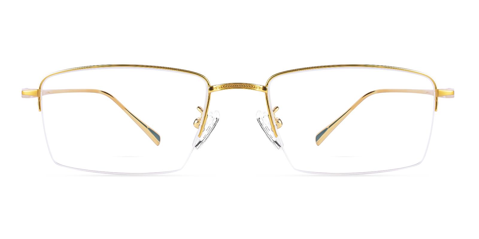 Talike Gold Titanium Eyeglasses , NosePads Frames from ABBE Glasses