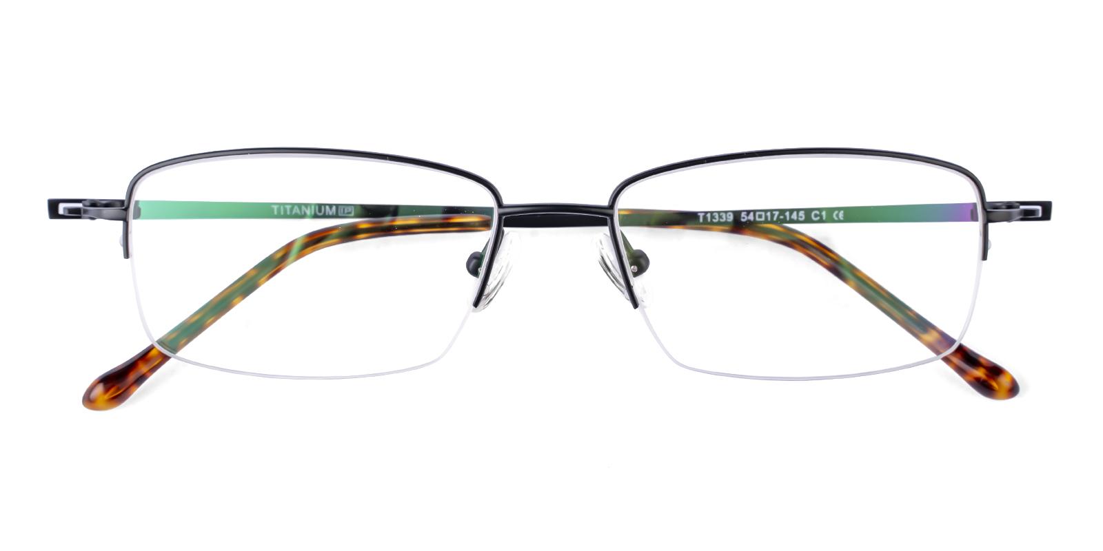 Absel Black Titanium Eyeglasses , NosePads Frames from ABBE Glasses
