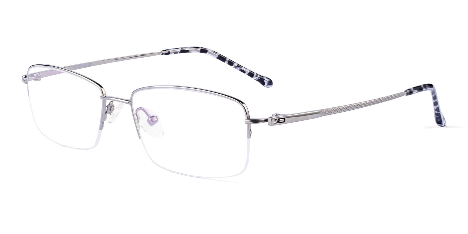 Absel Silver Titanium Eyeglasses , NosePads Frames from ABBE Glasses