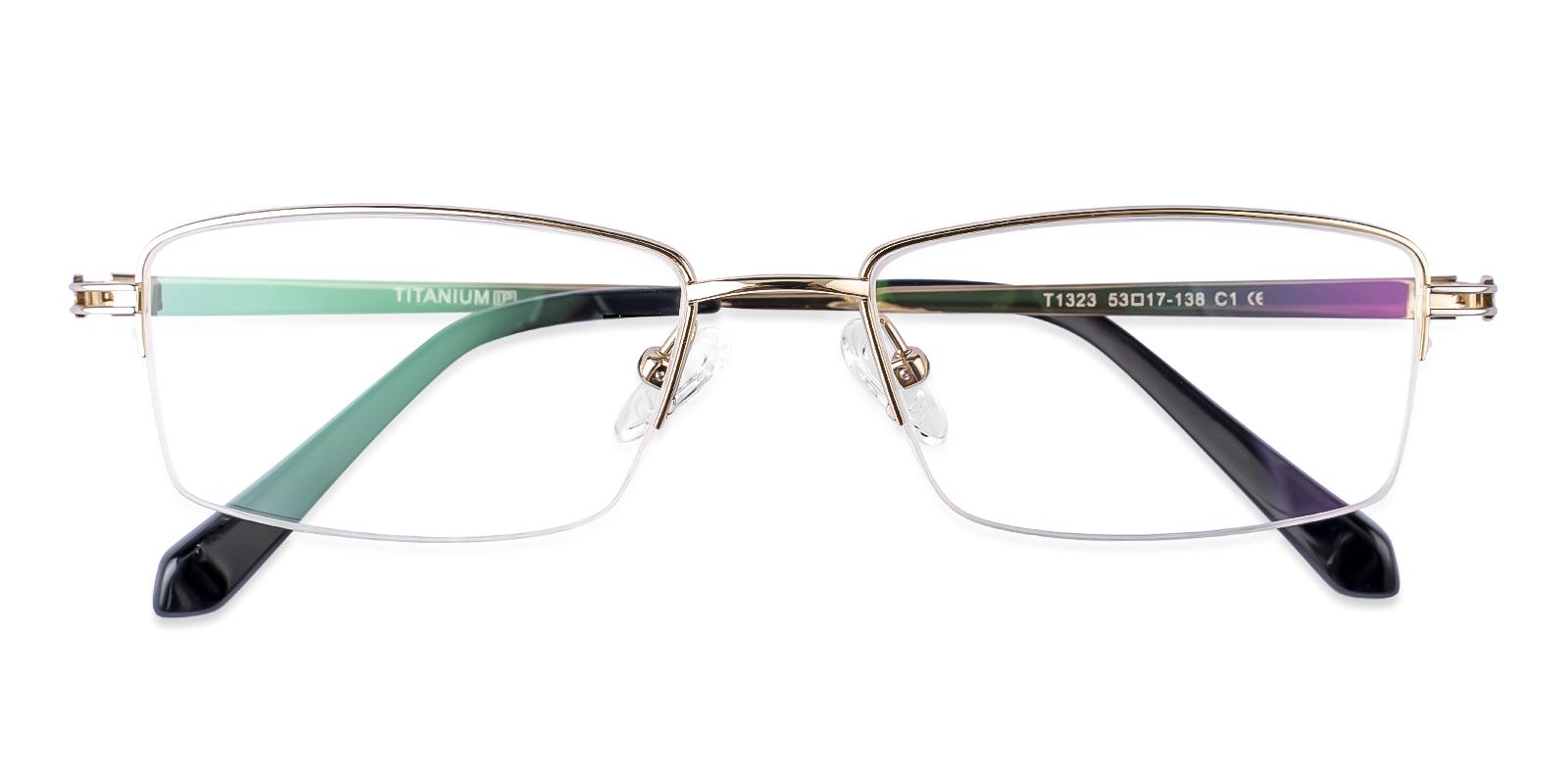 Tingine Gold Titanium Eyeglasses , NosePads Frames from ABBE Glasses