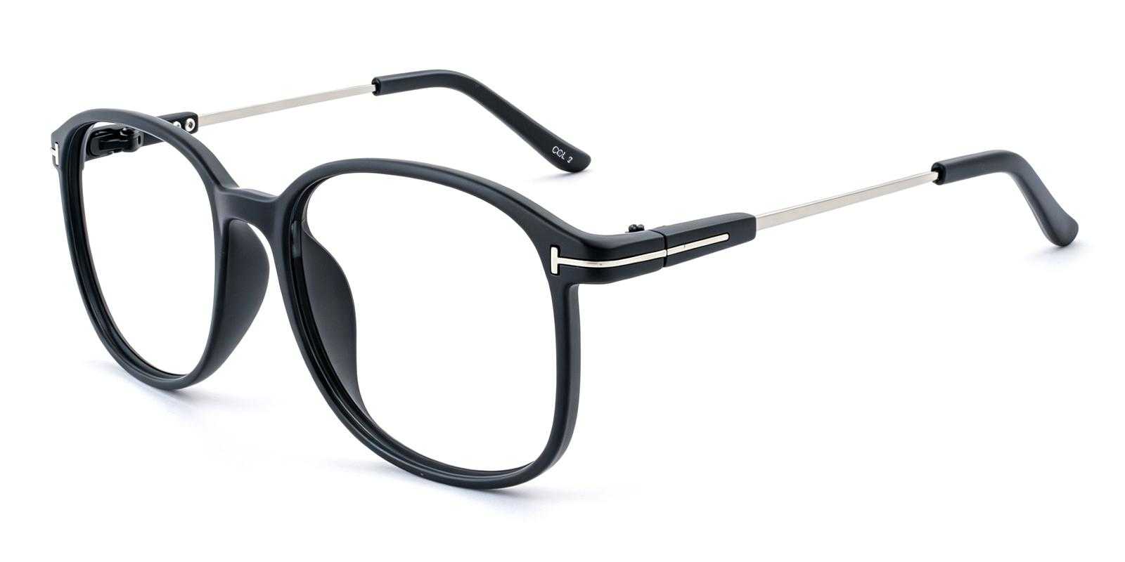 Bloda Matte-black TR Eyeglasses , UniversalBridgeFit Frames from ABBE Glasses