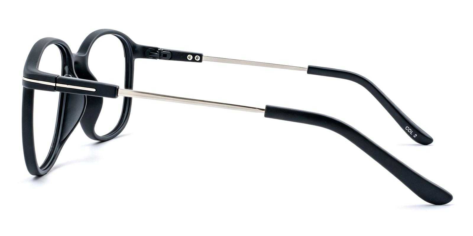 Bloda Matte-black TR Eyeglasses , UniversalBridgeFit Frames from ABBE Glasses