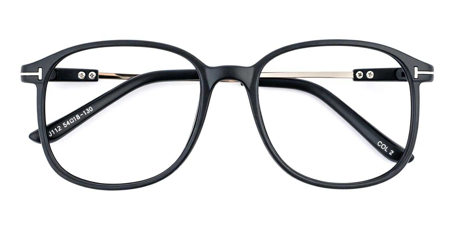 Bloda Matte-black TR Eyeglasses , UniversalBridgeFit Frames from ABBE Glasses