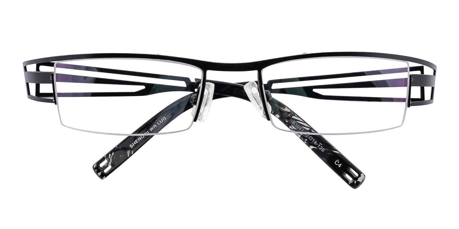 Artics Black Metal Eyeglasses , NosePads , SportsGlasses Frames from ABBE Glasses