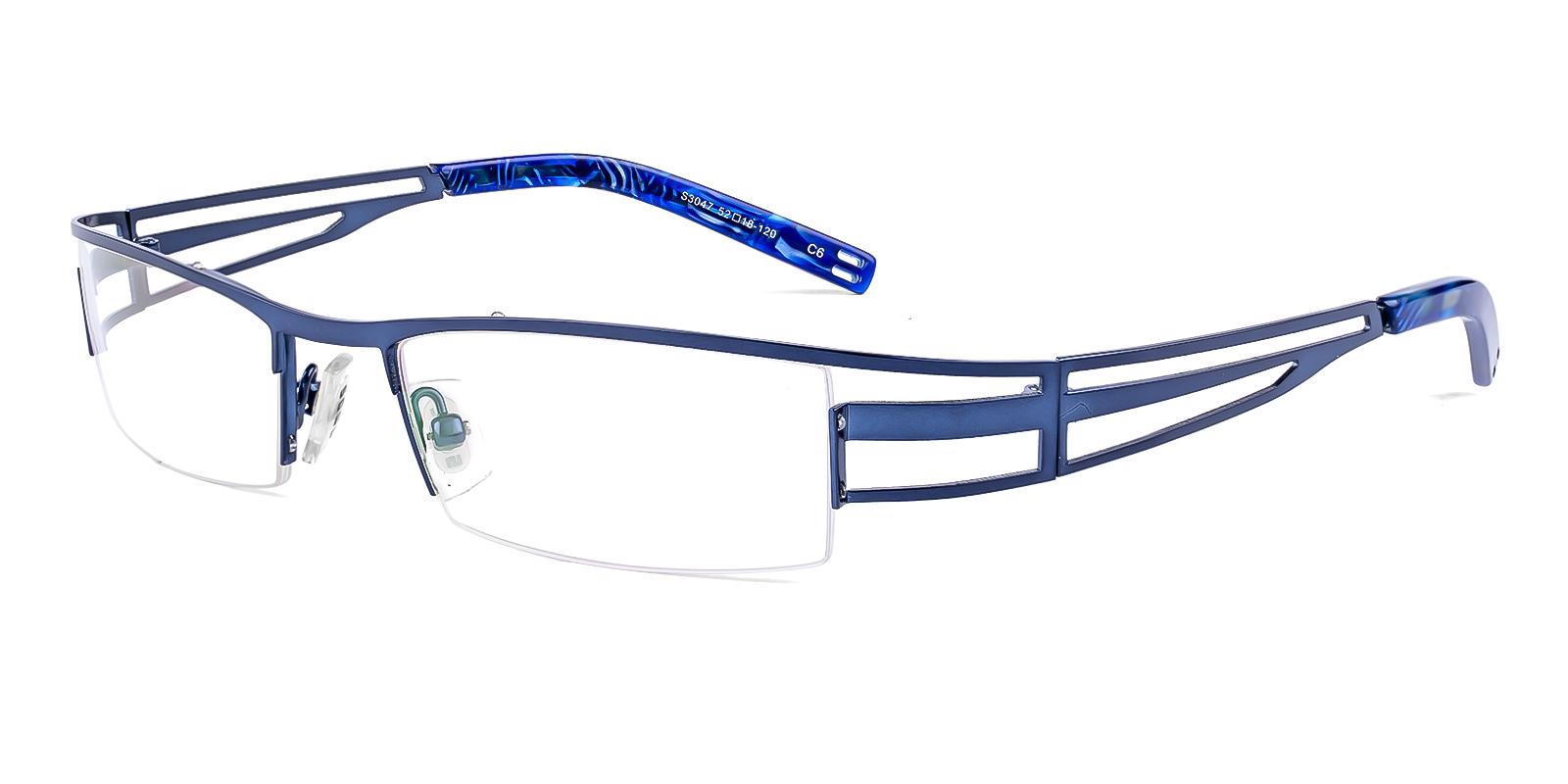 Artics Blue Metal Eyeglasses , NosePads , SportsGlasses Frames from ABBE Glasses