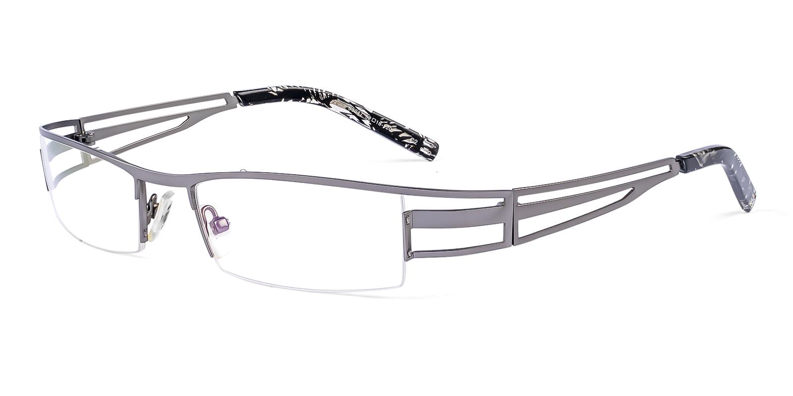Artics Gun Metal Eyeglasses , NosePads , SportsGlasses Frames from ABBE Glasses