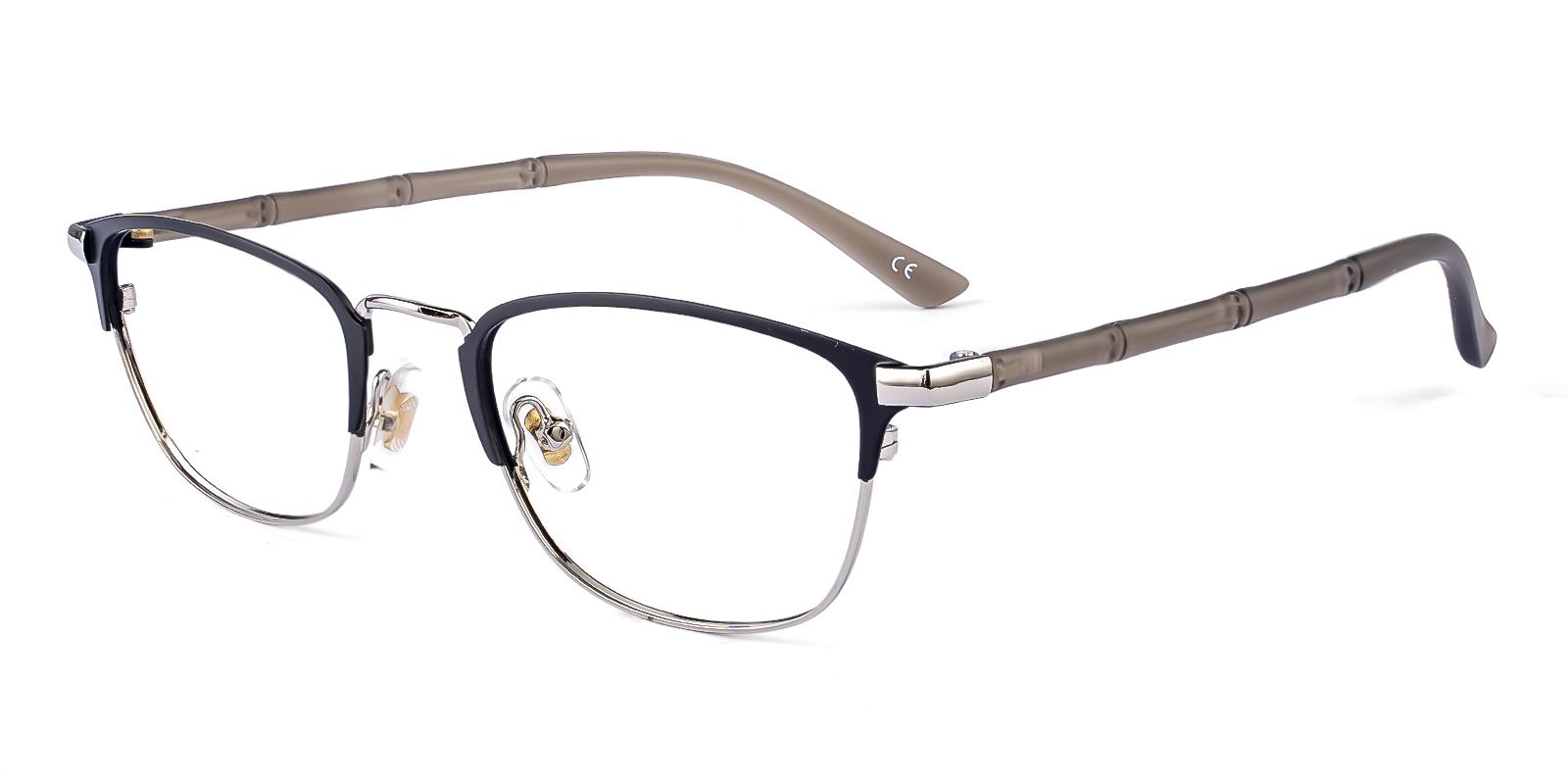 Linfy Silver Metal , TR Eyeglasses , NosePads Frames from ABBE Glasses