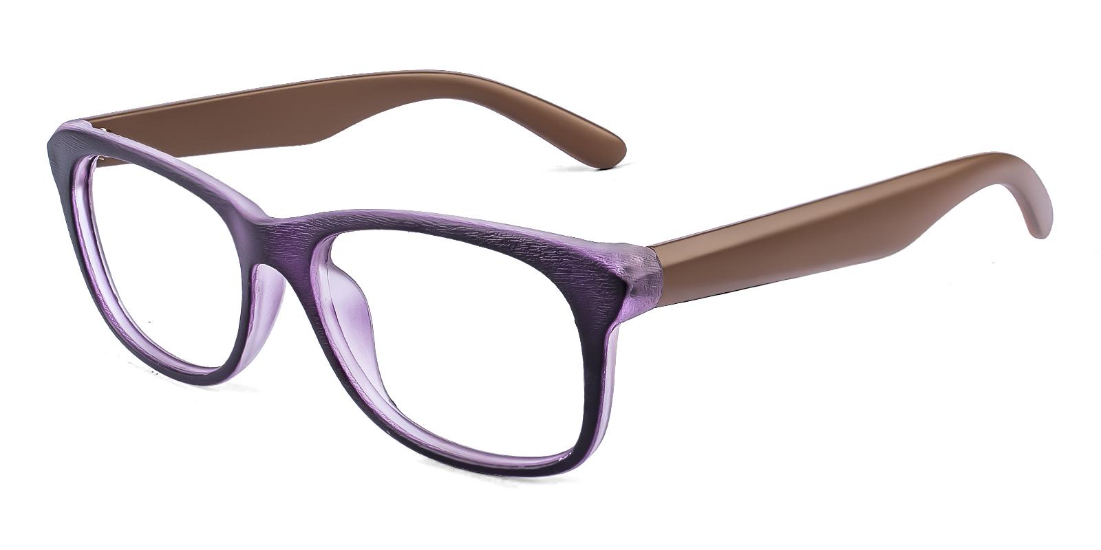 Insmen Purple Plastic Eyeglasses , UniversalBridgeFit Frames from ABBE Glasses