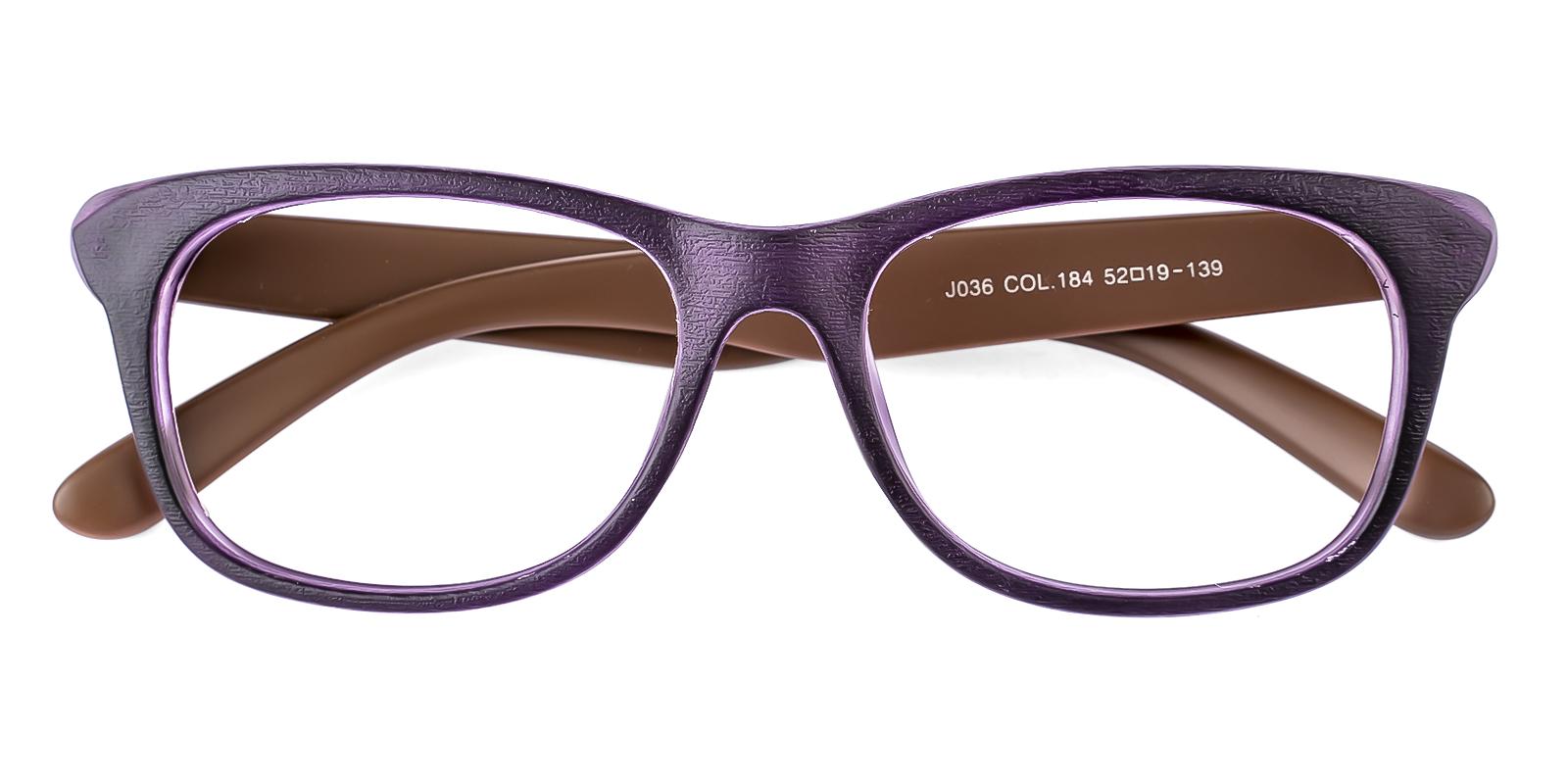 Insmen Purple Plastic Eyeglasses , UniversalBridgeFit Frames from ABBE Glasses