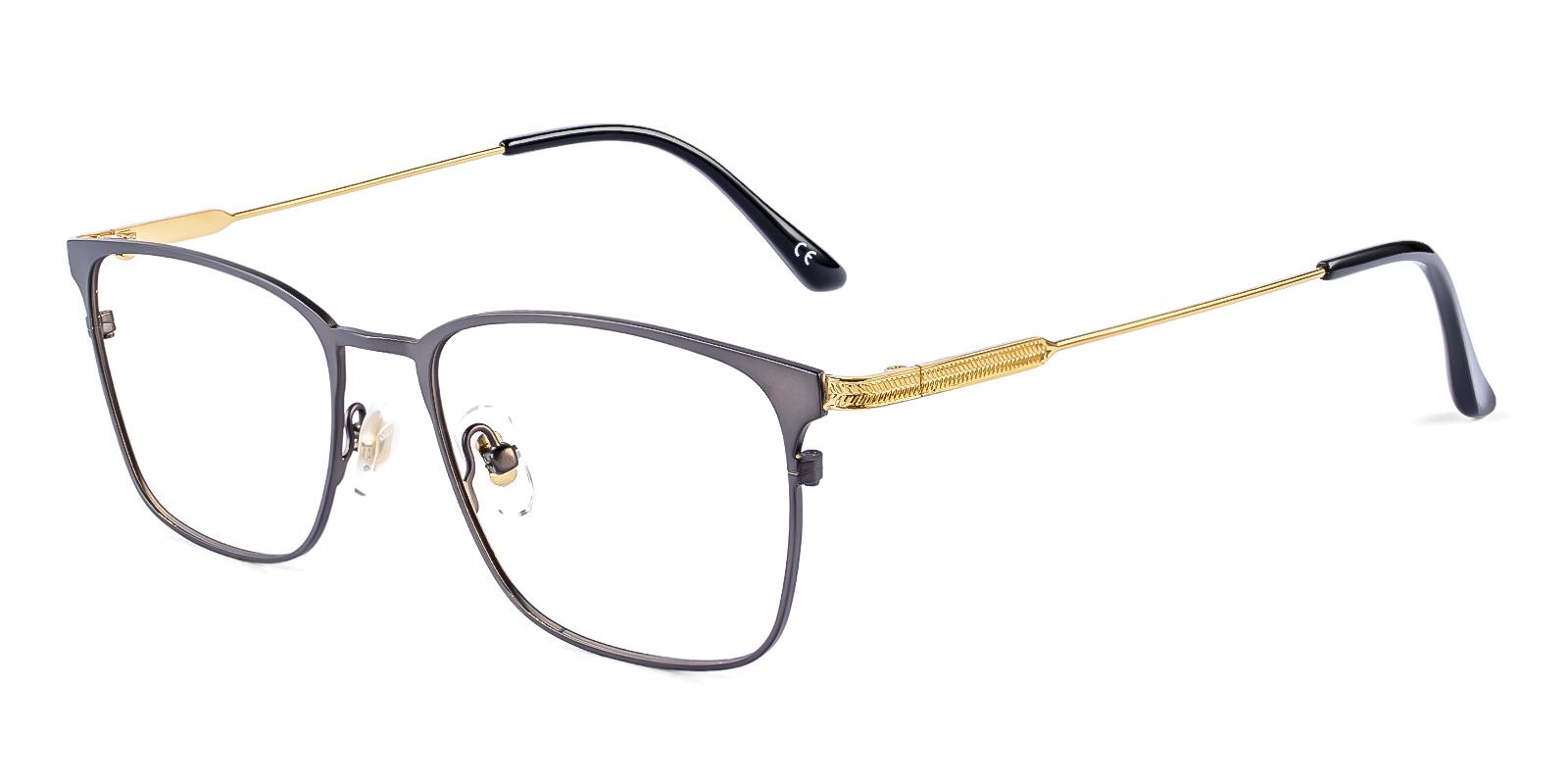 Cerat Gold Metal Eyeglasses , NosePads Frames from ABBE Glasses