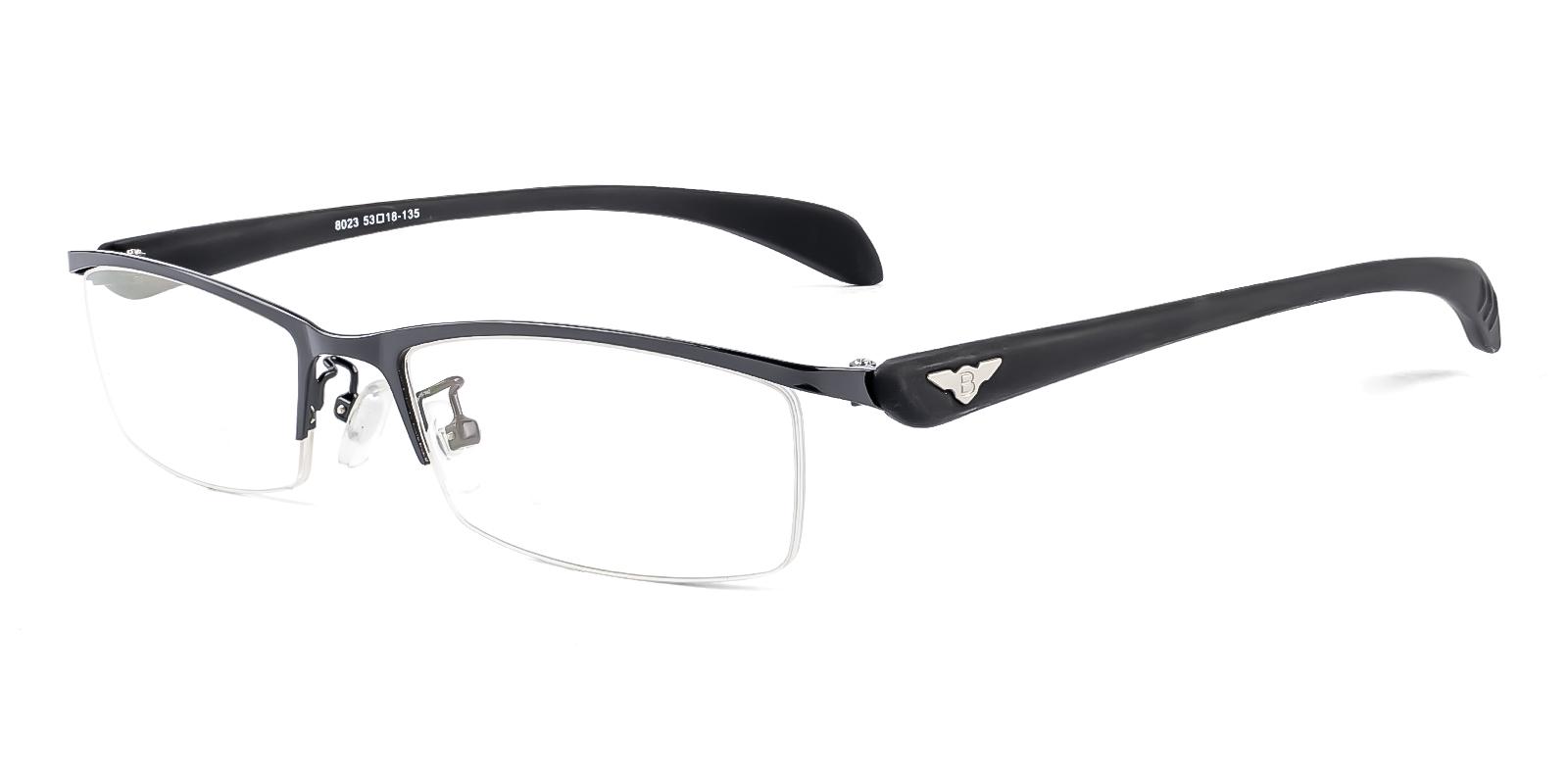 Breakair Black Metal , TR Eyeglasses , NosePads Frames from ABBE Glasses