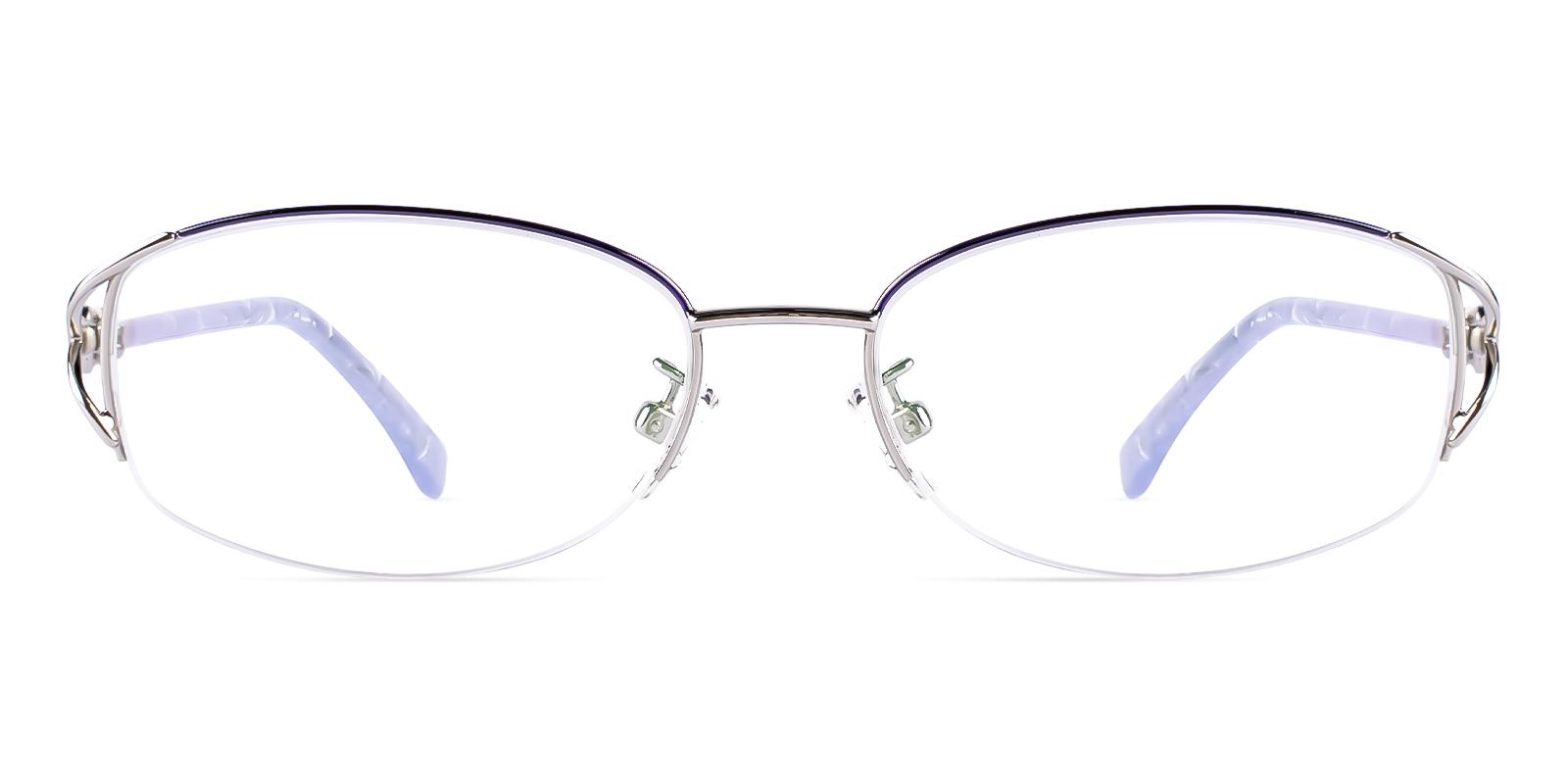 Catharics Purple Metal Eyeglasses , NosePads Frames from ABBE Glasses