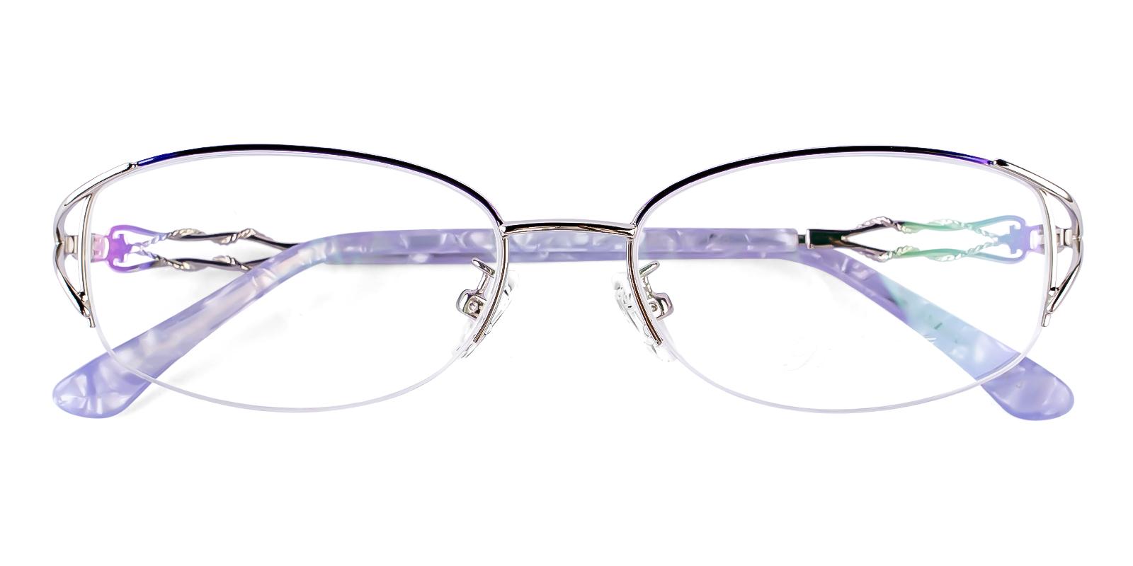 Catharics Purple Metal Eyeglasses , NosePads Frames from ABBE Glasses