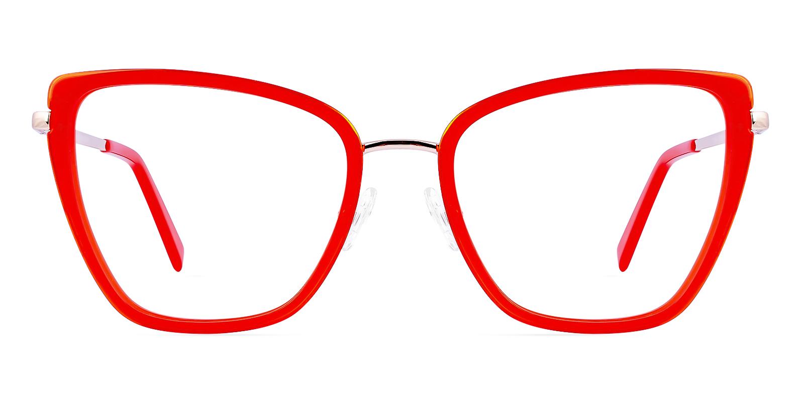 Mairism Red Metal , TR Eyeglasses , NosePads , SpringHinges Frames from ABBE Glasses
