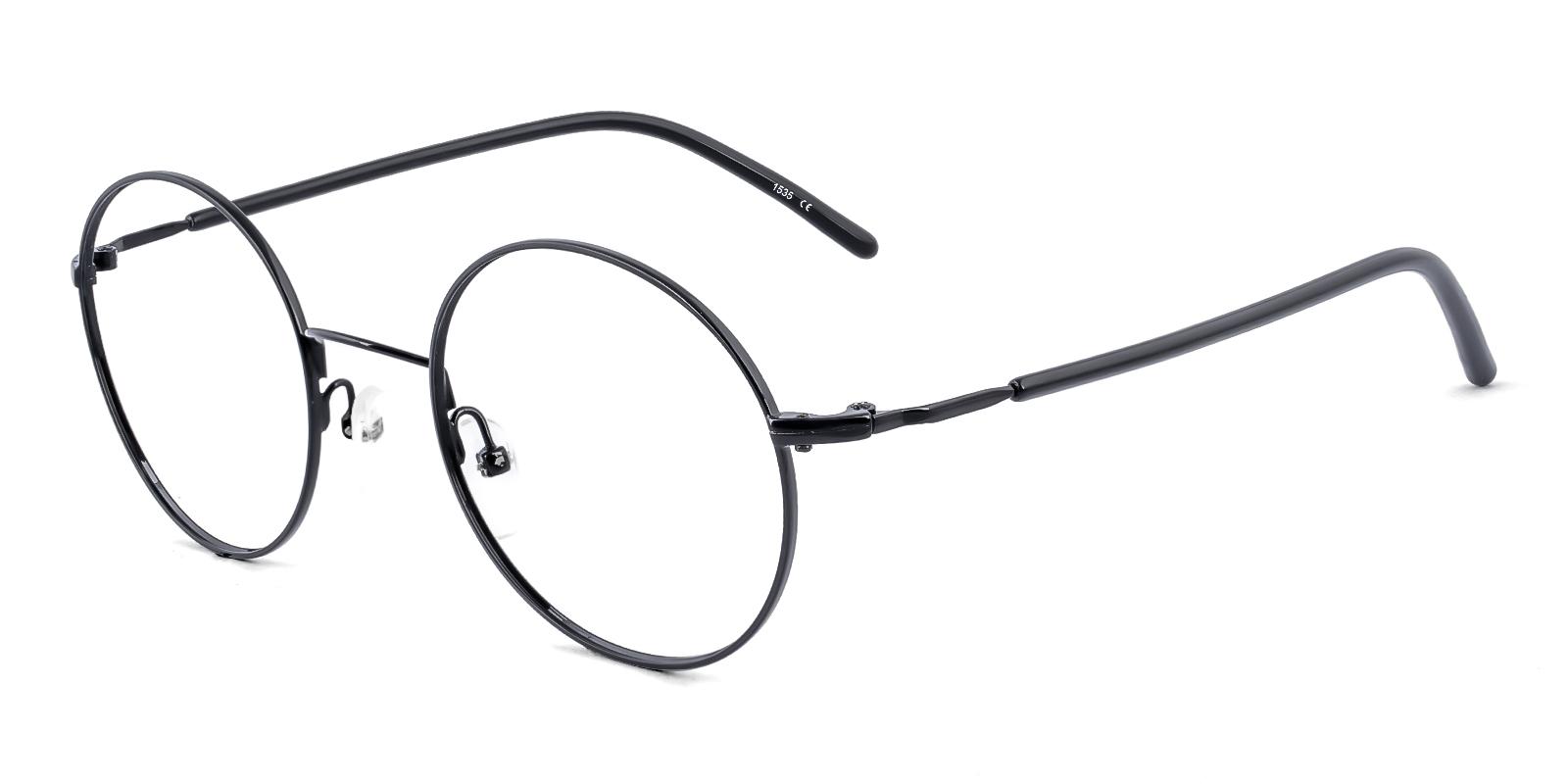 Scolitic Black Metal Eyeglasses , NosePads Frames from ABBE Glasses