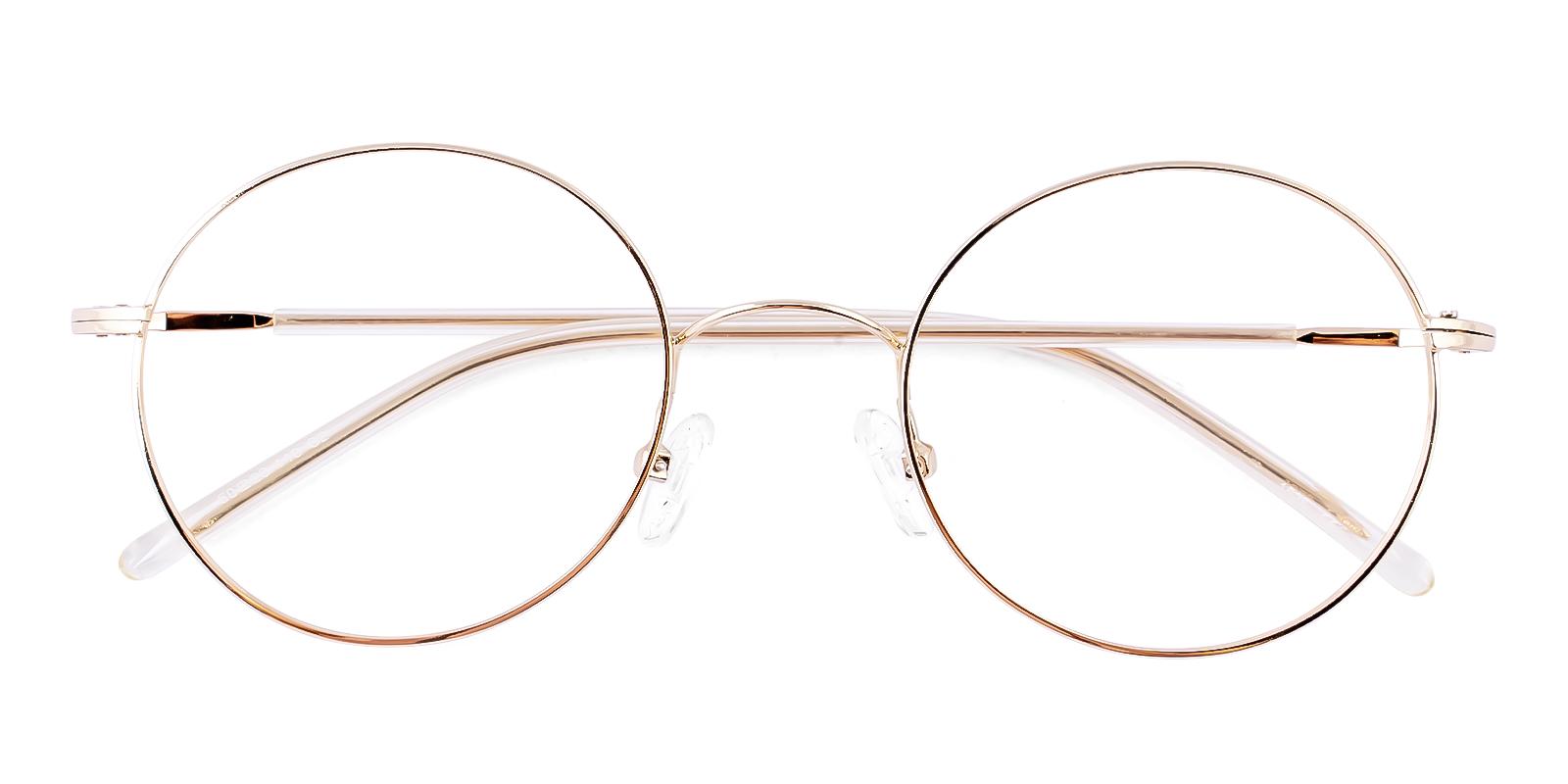 Scolitic Gold Metal Eyeglasses , NosePads Frames from ABBE Glasses