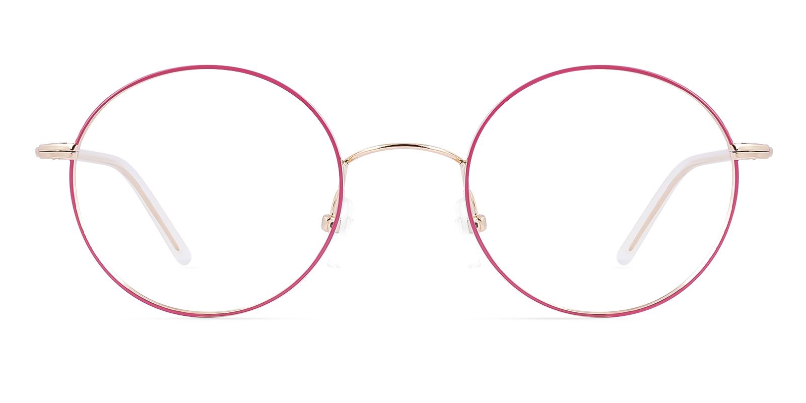 Scolitic Pink Metal Eyeglasses , NosePads Frames from ABBE Glasses