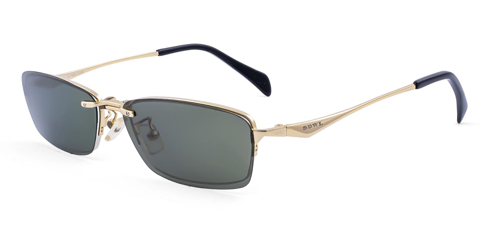 Terant Clip-On Gold Metal Eyeglasses , NosePads Frames from ABBE Glasses