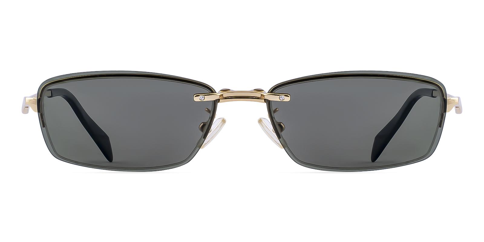Terant Clip-On Gold Metal Eyeglasses , NosePads Frames from ABBE Glasses