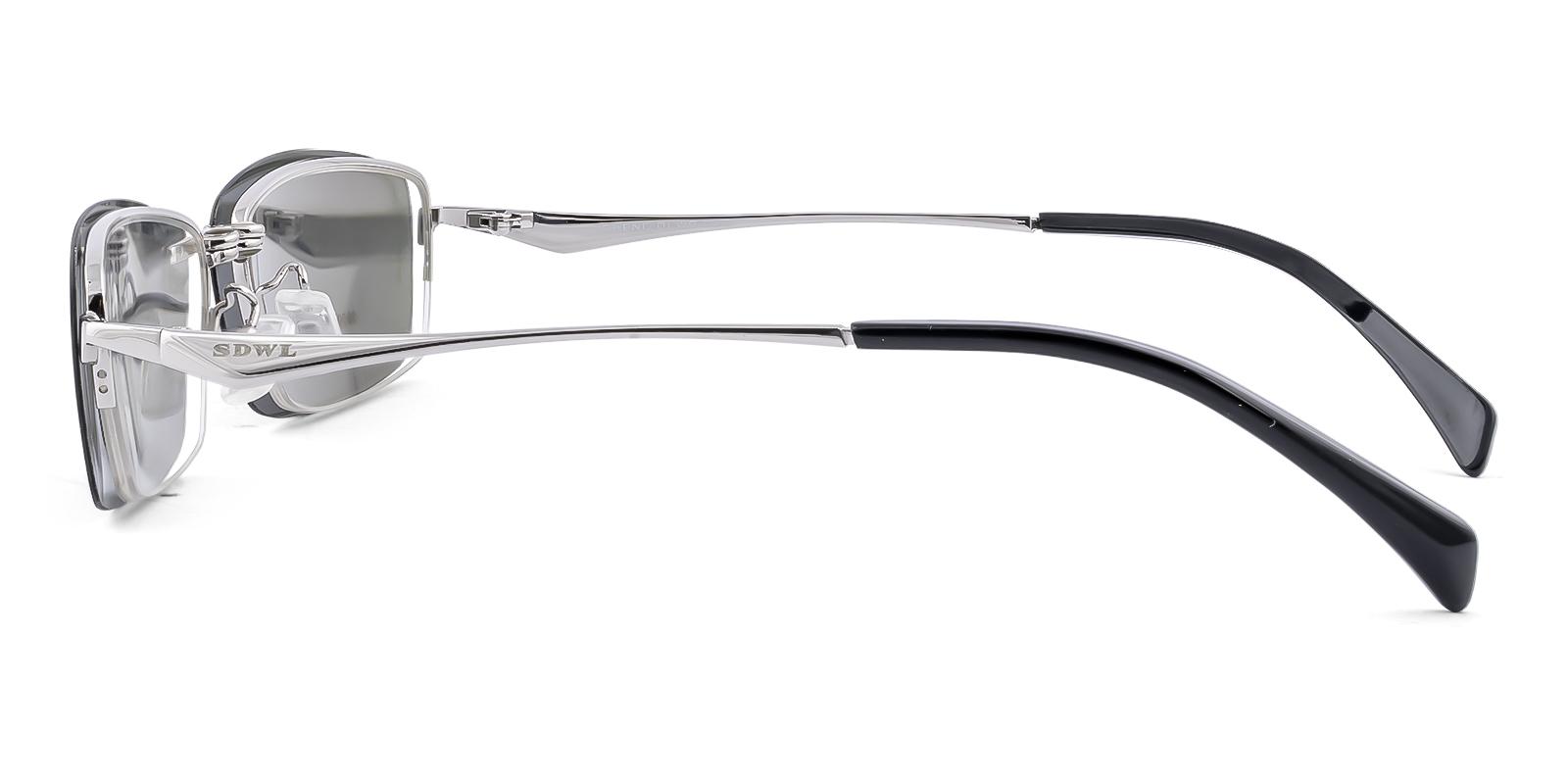 Terant Clip-On Silver Metal Eyeglasses , NosePads Frames from ABBE Glasses