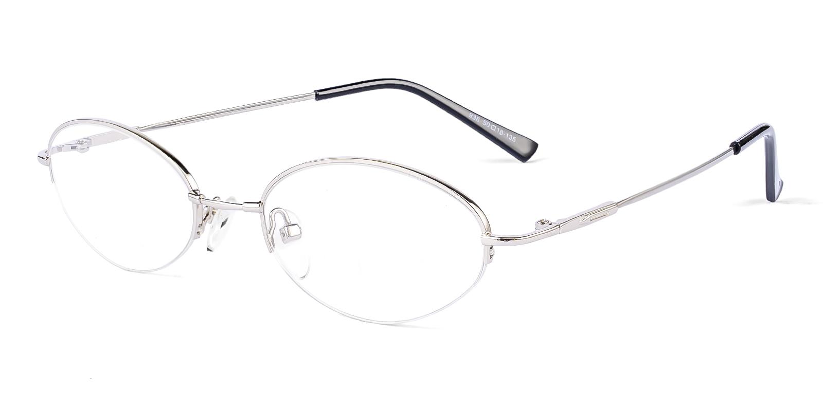 Everity Silver Metal Eyeglasses , NosePads Frames from ABBE Glasses