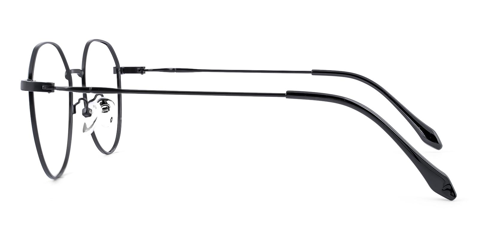 Traity Black Metal Eyeglasses , NosePads Frames from ABBE Glasses