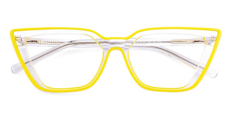 Velocesque Yellow  Frames from ABBE Glasses