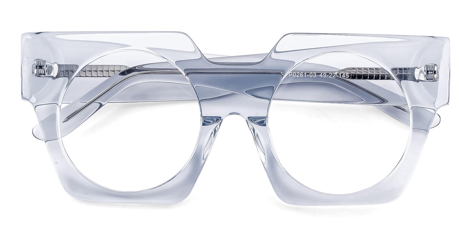 Juvenry Gray Acetate Eyeglasses , SpringHinges , UniversalBridgeFit Frames from ABBE Glasses
