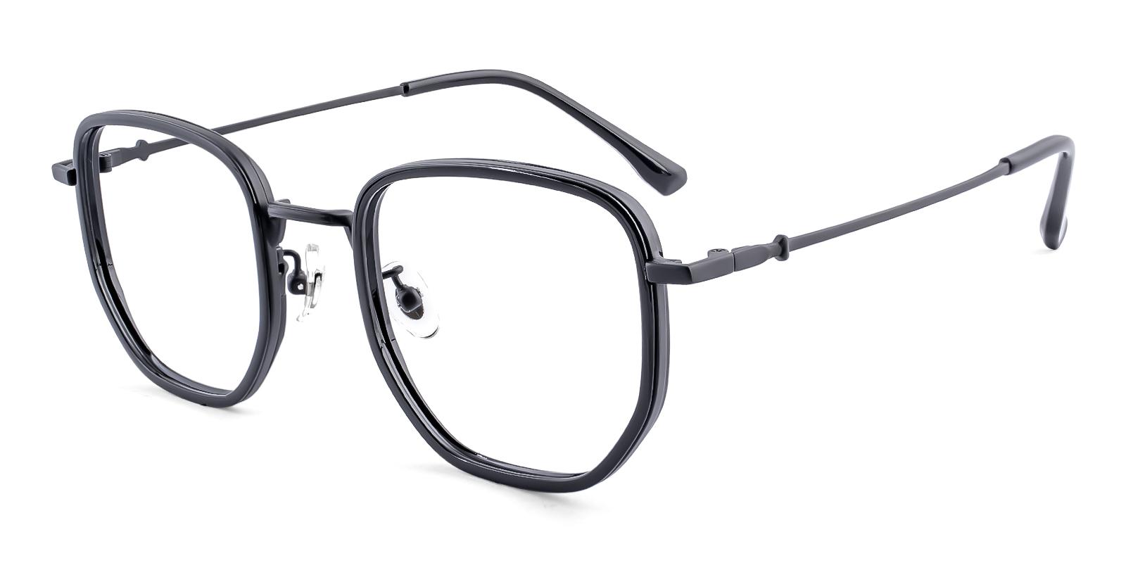 Viscoer Black Titanium , TR Eyeglasses , NosePads Frames from ABBE Glasses