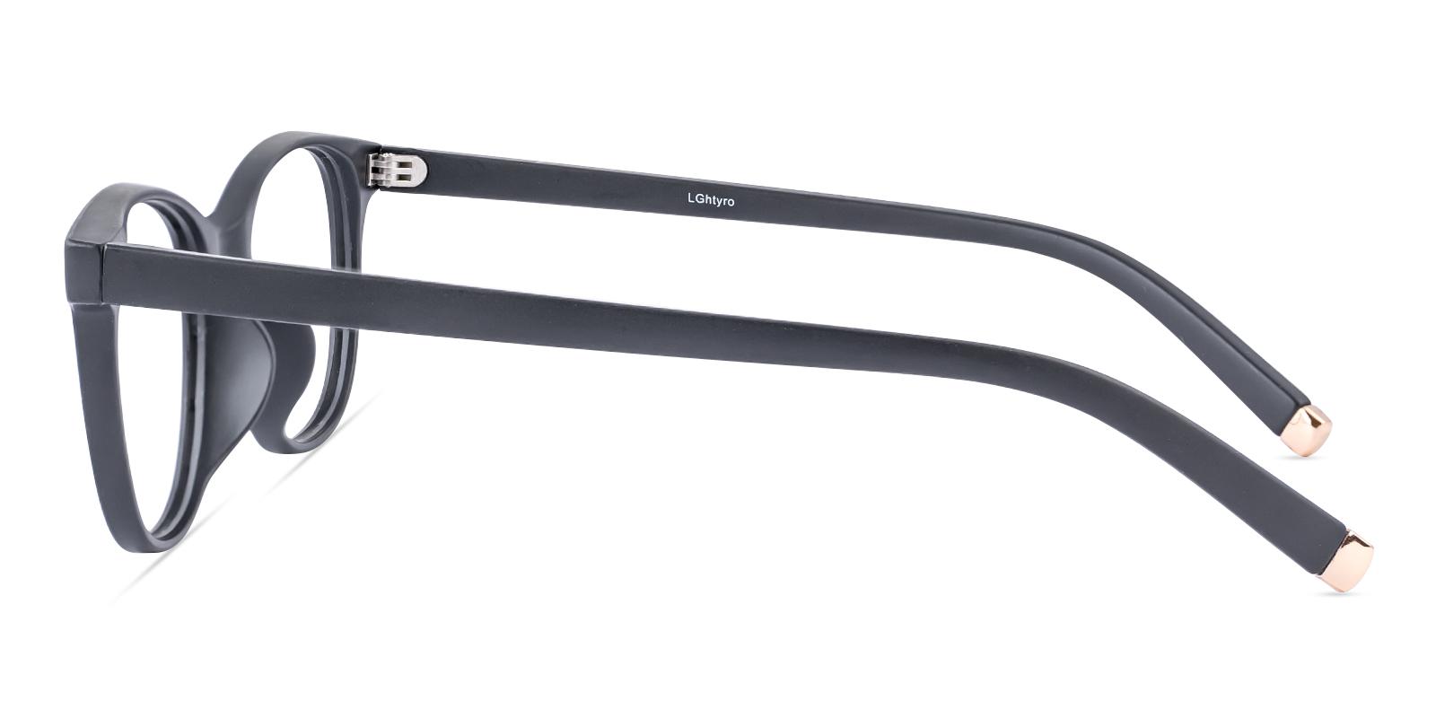Vesic Matte-black Plastic Eyeglasses , UniversalBridgeFit Frames from ABBE Glasses