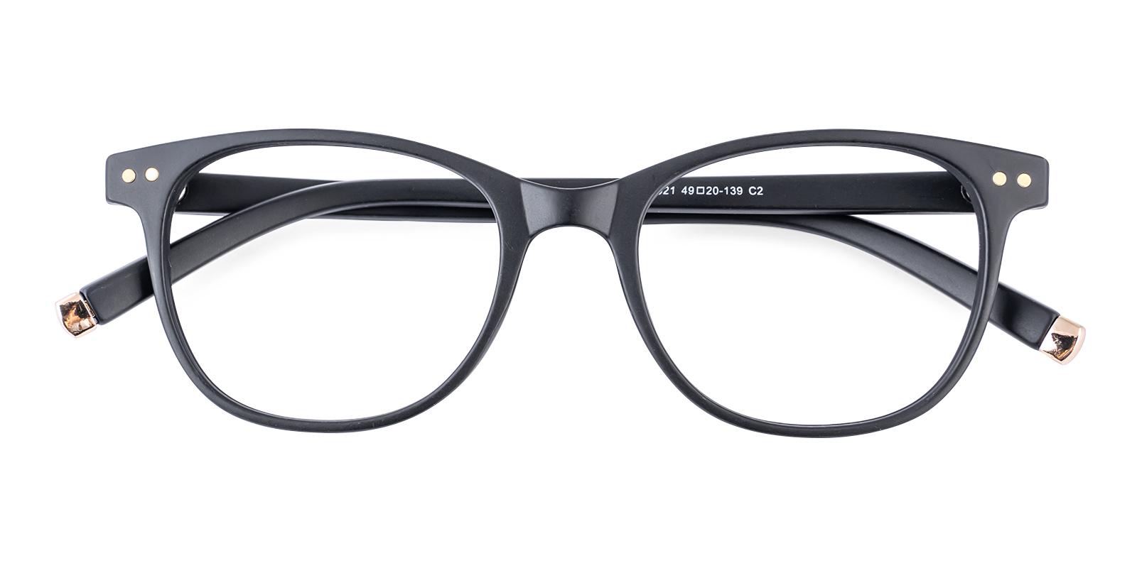 Vesic Matte-black Plastic Eyeglasses , UniversalBridgeFit Frames from ABBE Glasses